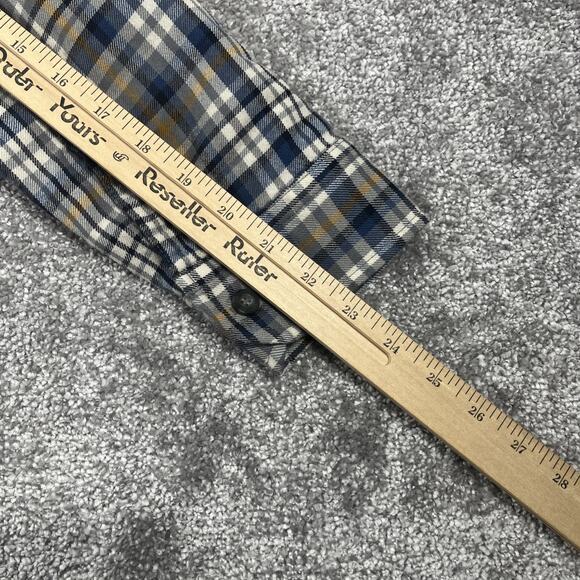 Pendleton Flannel Shirt Mens Medium Merino Wool Button Up Plaid Outdoors - Picture 10 of 10